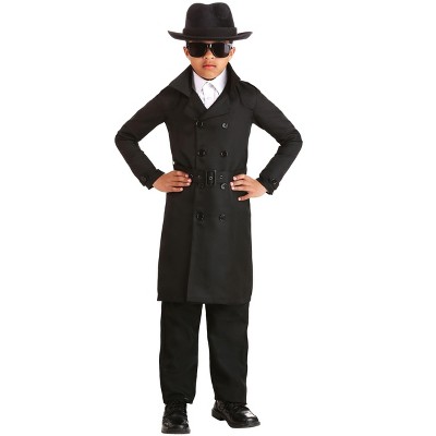 Halloweencostumes.com Large Secret Agent Man Kid's Costume, Black : Target
